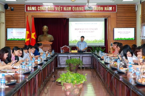 Chánh Văn phòng Bộ VHTTDL Nguyễn Thái Bình chủ trì họp báo. Ảnh: Minh Khánh